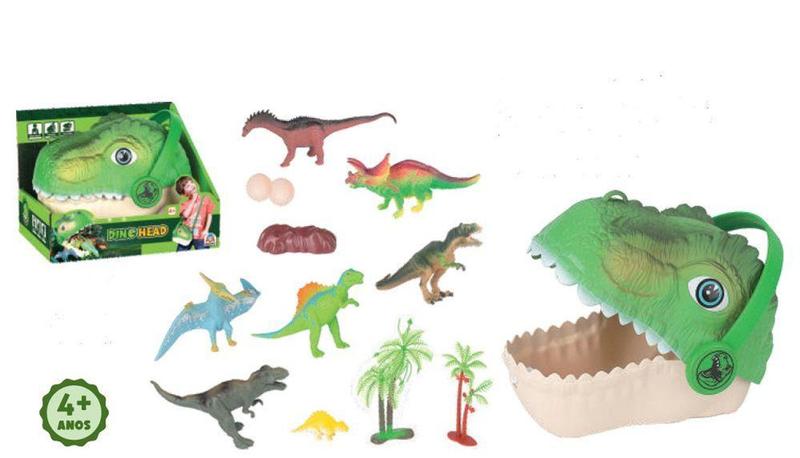 Brinquedo Dino Head Cabeça Dinossauro Com - Braskit Imagem de Brinquedo Dino Head Cabeça Dinossauro Com - Braskit