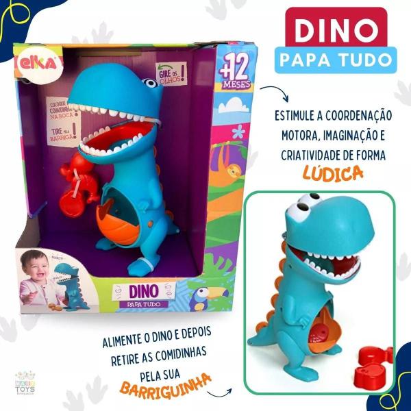 Imagem de Brinquedo Dino Papa Tudo E Pintinho Musical Educativo Elka