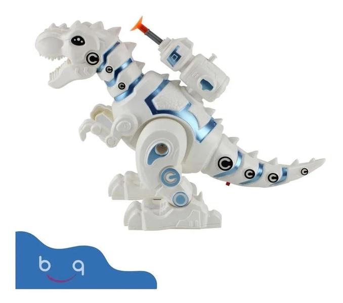 Imagem de Brinquedo Dino Robo Com Som E Luz Anda E Dispara Dardos