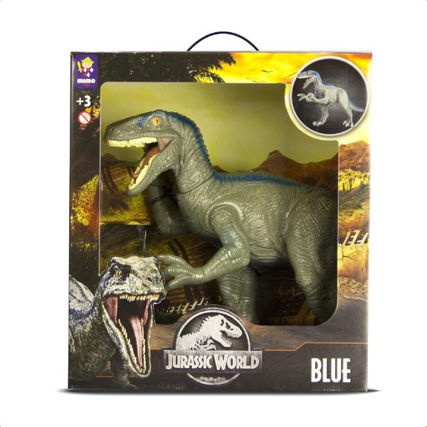 Brinquedo Dinossauro Blue 50CM Articulado Detalhes Realistas E Autênticos +De 3 Anos Mimo Toys - 0751 Imagem de Brinquedo Dinossauro Blue 50CM Articulado Detalhes Realistas E Autênticos +De 3 Anos Mimo Toys - 0751