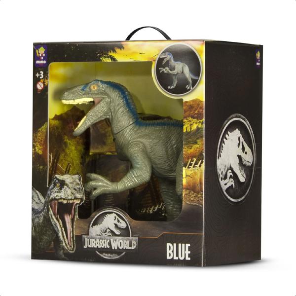 Brinquedo Dinossauro Blue 50CM Articulado Detalhes Realistas E Autênticos +De 3 Anos Mimo Toys - 0751 Imagem de Brinquedo Dinossauro Blue 50CM Articulado Detalhes Realistas E Autênticos +De 3 Anos Mimo Toys - 0751