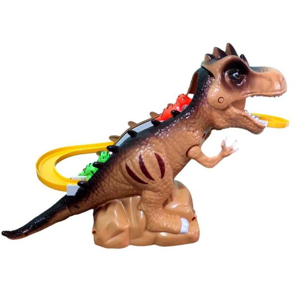 Brinquedo Dinossauro C/ Pista e Acompanha 02 Filhotes! - toys Imagem de Brinquedo Dinossauro C/ Pista e Acompanha 02 Filhotes!