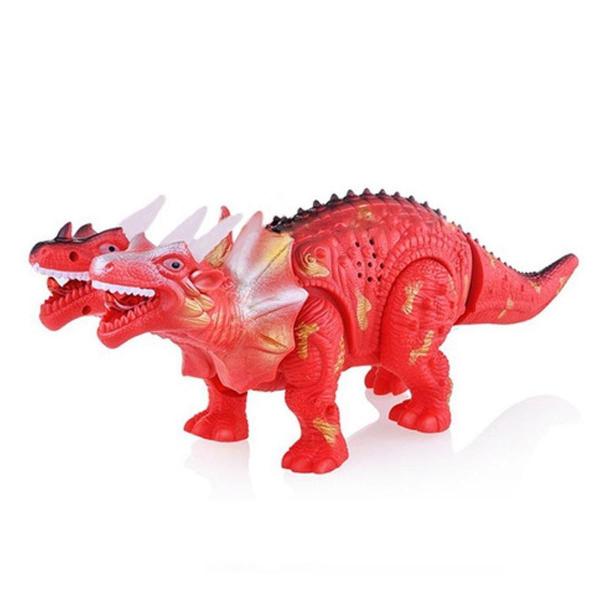 Imagem de Brinquedo Dinossauro Dragão 2 Cabeças Emite Luzes Som E Anda