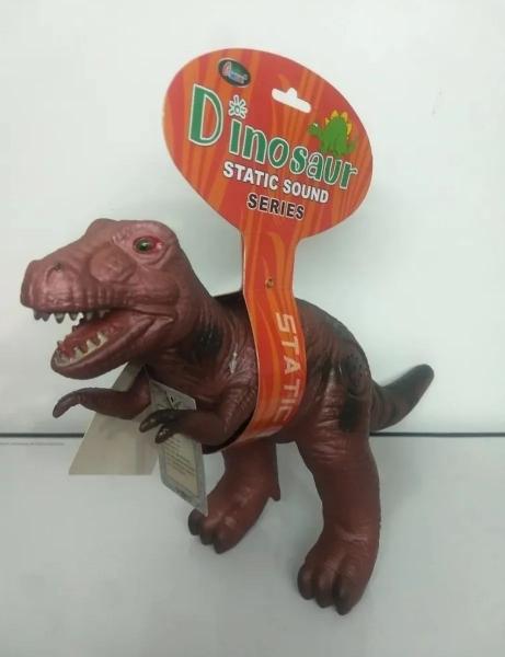 Imagem de Brinquedo Dinossauro Emborrachado Macio Com Som.