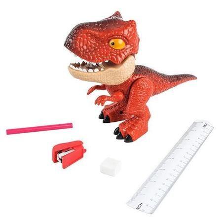 Imagem de Brinquedo Dinossauro Escolar Educativo Com Acessórios.