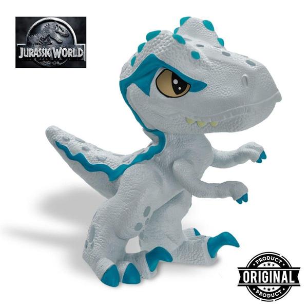 Imagem de Brinquedo Dinossauro Jurassic World Velociraptor Cinza Baby - Pupee