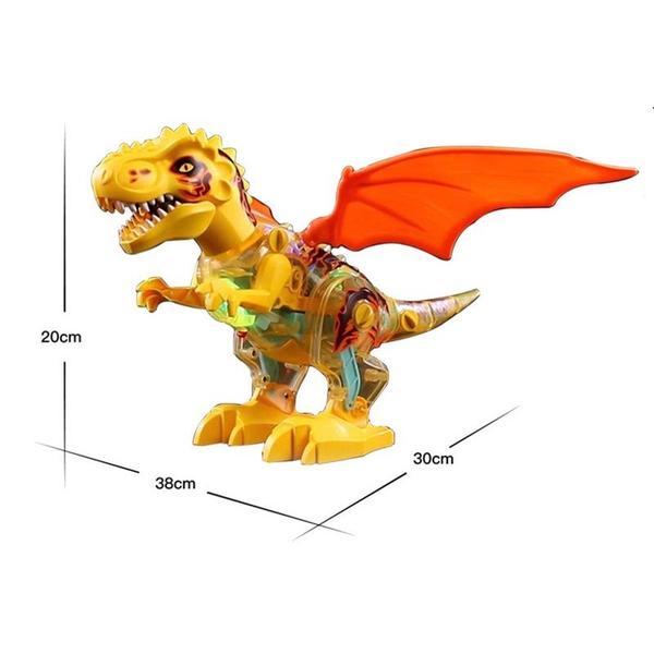 Imagem de Brinquedo Dinossauro Rex Colorido Engrenagens Com Luz E Som