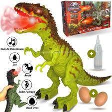 Imagem de Brinquedo Dinossauro Rex Solta Fumaça Com Luz E Som