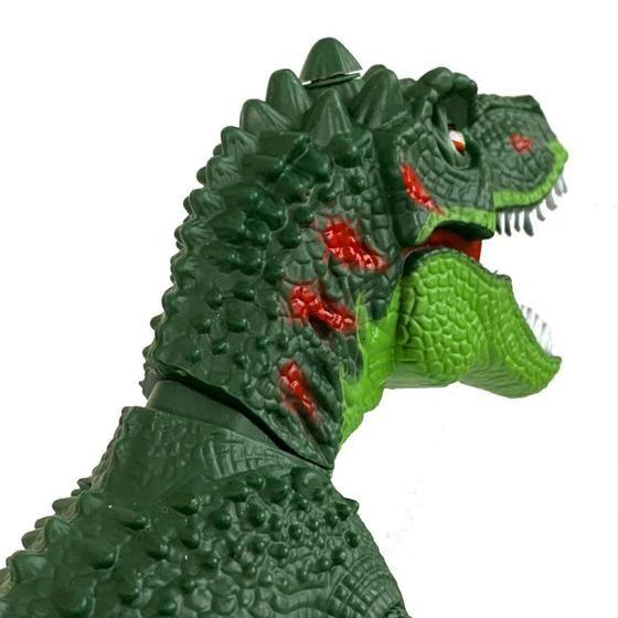 Imagem de Brinquedo Dinossauro Rex Solta Fumaça Com Luz E Som (verde)