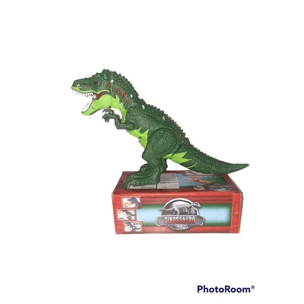 Imagem de Brinquedo Dinossauro Rex Solta Fumaça Com Luz E Som (verde)