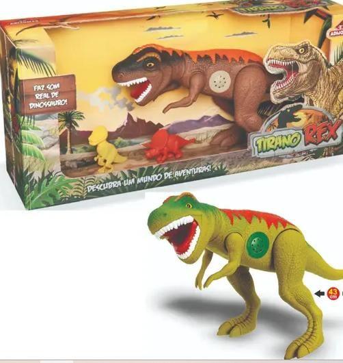 Imagem de Brinquedo Dinossauro Tirano Rex Com Som e muito divertido.