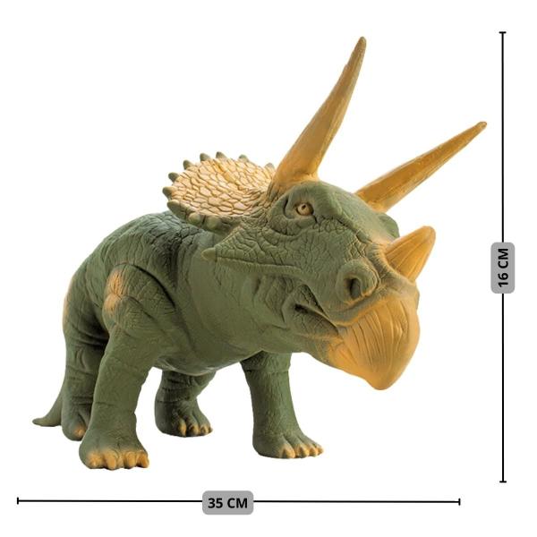 Imagem de Brinquedo Dinossauro Triceratops de Vinil Atóxico Coleção Animais