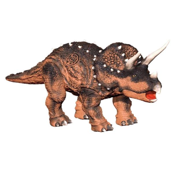 Imagem de Brinquedo Dinossauro Triceratops Grande Articulado c/ Som Realista Miniatura Macio Atóxico de Vinil