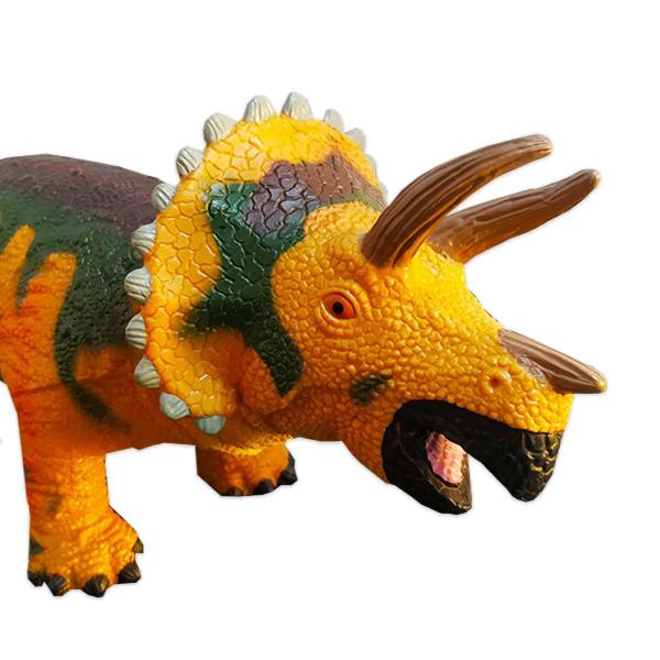 Imagem de Brinquedo Dinossauro Triceratops Laranja - Zoop Toys