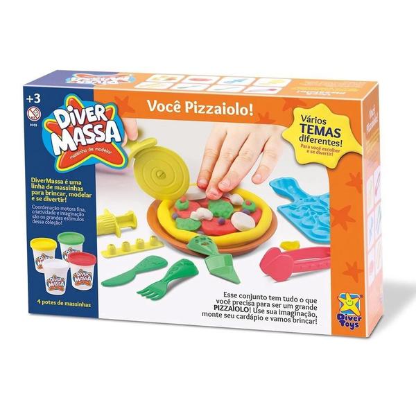 Imagem de Brinquedo Diver Massa Divertoys Pizzaiolo - Ref.8059