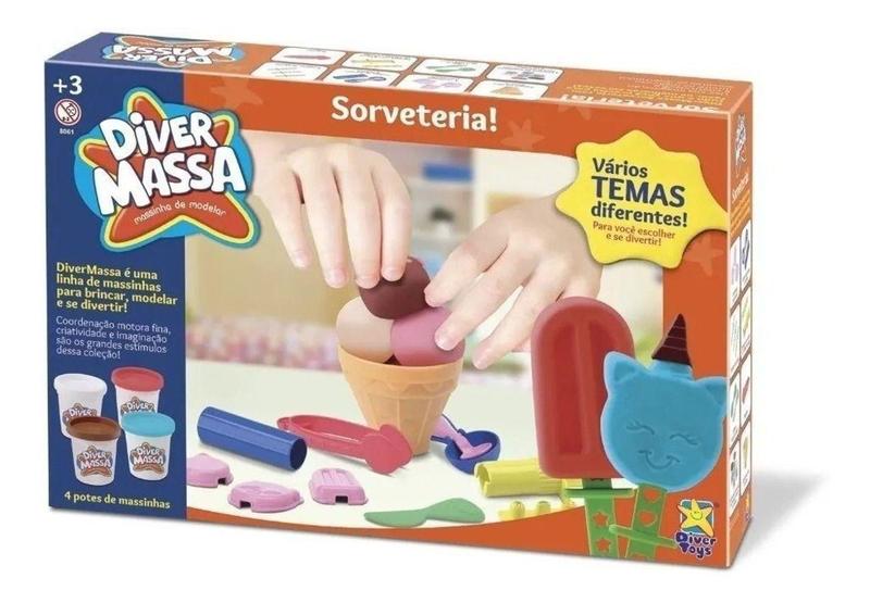 Imagem de Brinquedo Diver Massa-sorveteria Diver Toys  Ref:8061