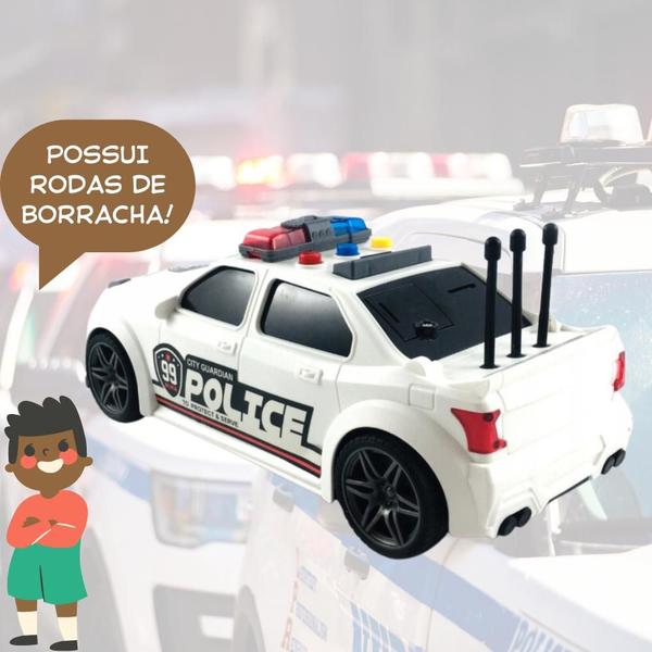 Imagem de Brinquedo Divertido Carrinho de Polícia c Luz e Som Fricção