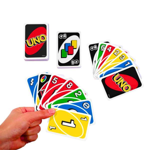 Imagem de Brinquedo Divertido Diversão Jogo Infantil Família De Cartas Uno Mattel Games Original Tradicional