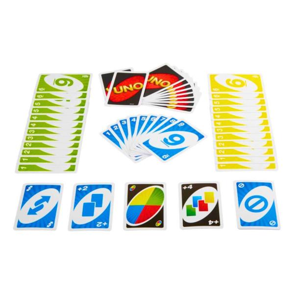 Imagem de Brinquedo Divertido Diversão Jogo Infantil Família De Cartas Uno Mattel Games Original Tradicional