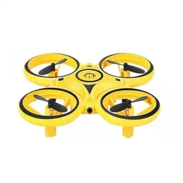 Imagem de Brinquedo Drone Quadricoptero Hand Sensor + Controle De Movimento Com a Mão 3D Flip e 360 Rolling Polibrinq - DN10001
