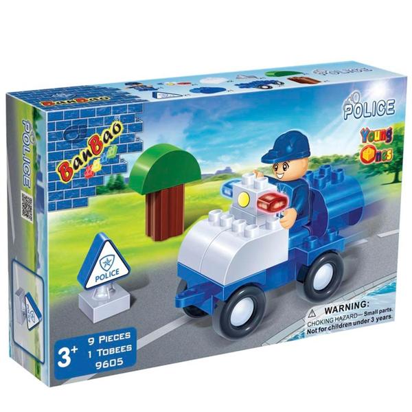 Imagem de Brinquedo Duplo Polícia Carro 9 Peças 9605 - Banbao - Banbao