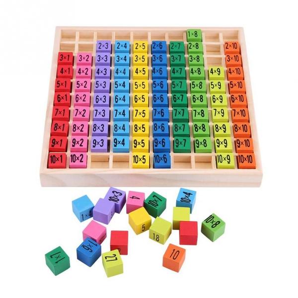 Imagem de Brinquedo educacional de madeira Wokex 99 Mesa de multiplicação para crianças