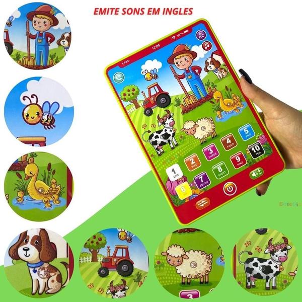 Brinquedo Educacional Inglês Tablet Infantil Multi Função - Europio Imagem de Brinquedo Educacional Inglês Tablet Infantil Multi Função