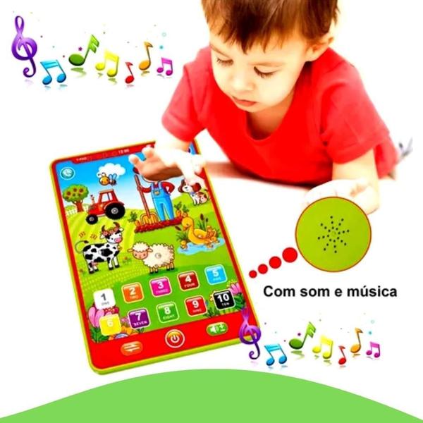 Brinquedo Educacional Inglês Tablet Infantil Multi Função - Europio Imagem de Brinquedo Educacional Inglês Tablet Infantil Multi Função