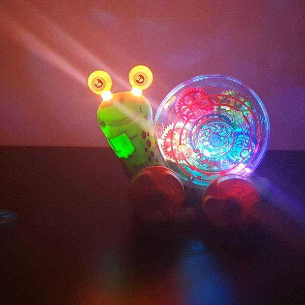 Imagem de brinquedo educatico bebês caracol musical luzes com pilhas - braskit
