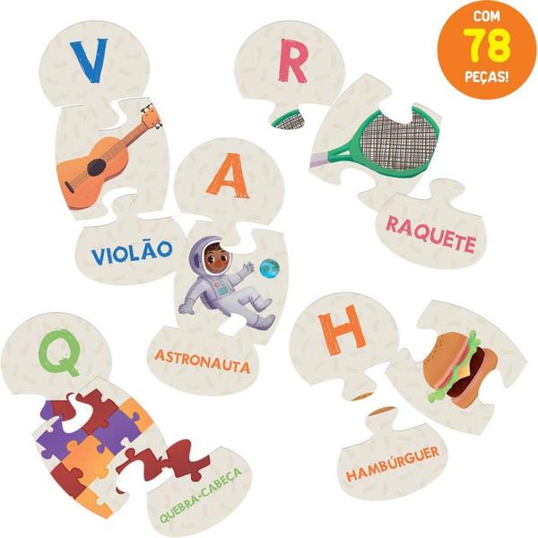 Imagem de Brinquedo Educativo Aprendendo Alfabeto 78 PCS