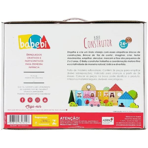 Imagem de Brinquedo Educativo Baby Construtor  Babebi 