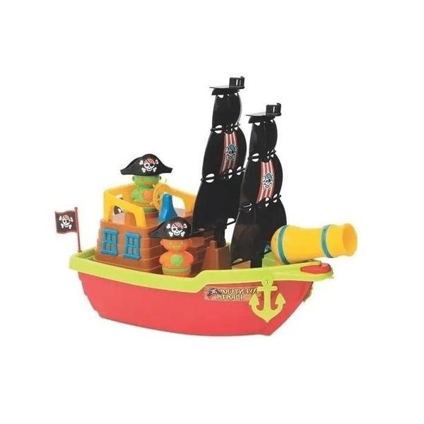 Imagem de Brinquedo Educativo Barco Aventura Pirata com Canhão Merco Toys