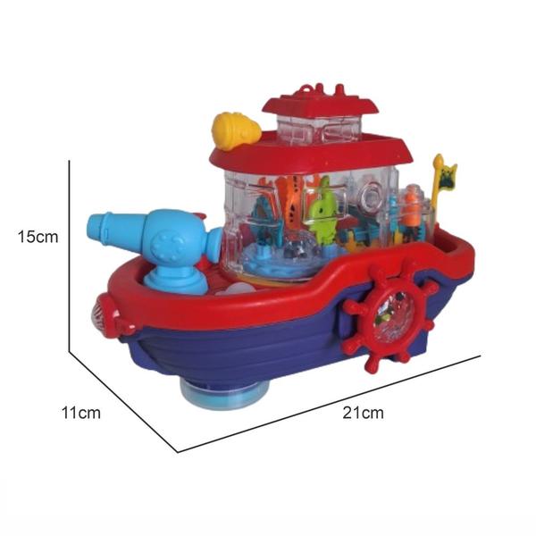 Imagem de Brinquedo Educativo Barco Musical LED Water Cannon