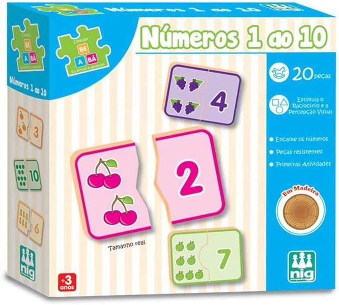 Imagem de Brinquedo Educativo Be A Bá, Números 1 Ao 10, Nig 0415