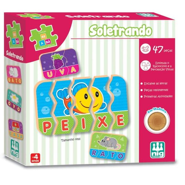 Brinquedo Educativo BE e BA Soletrando - Nig Brinquedos Imagem de Brinquedo Educativo BE e BA Soletrando