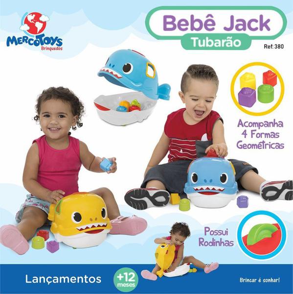 Imagem de Brinquedo Educativo Bebê Jack Tubarão - Mercotoys