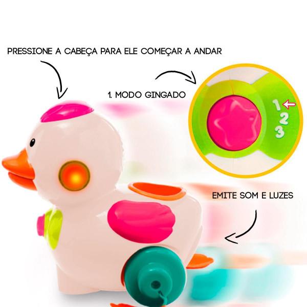 Imagem de Brinquedo Educativo Bebe Pato Musical Motorizado Interativo