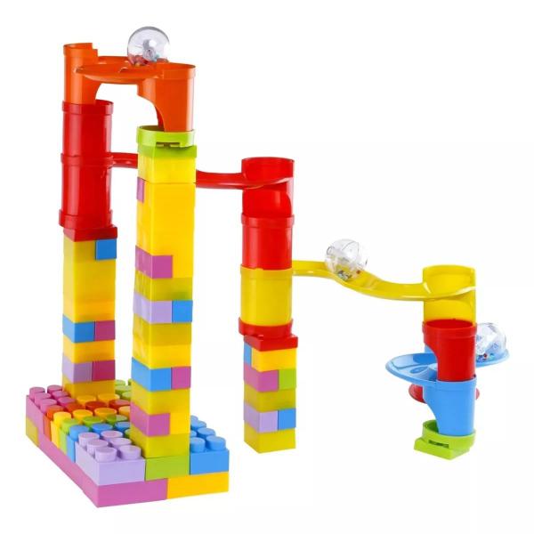 Imagem de Brinquedo Educativo Block Slide Escorrega Bolinhas - Maptoy