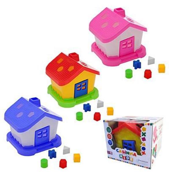 Imagem de Brinquedo Educativo Bloco de Encaixe Casinha Didática Baby - Camp