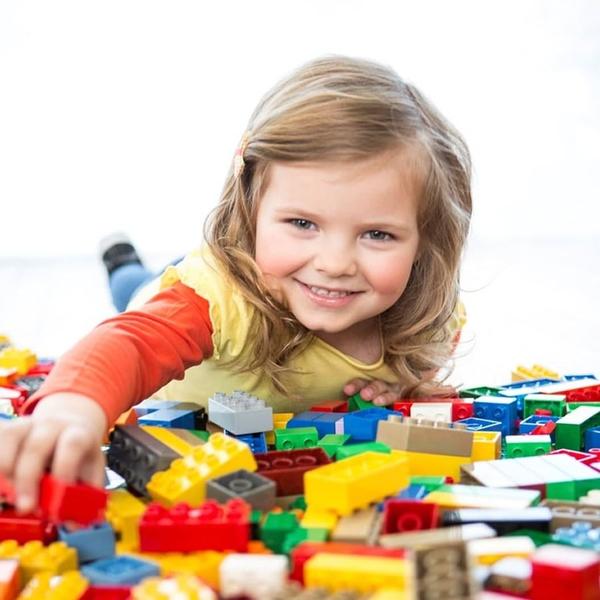 Imagem de Brinquedo Educativo Blocos de Montar 100 Peças Brinquedo Didatico Infantil