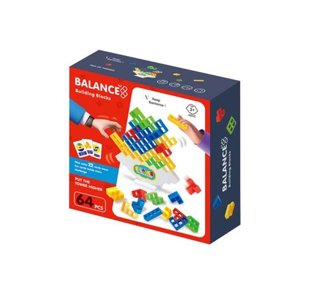 Imagem de Brinquedo Educativo Blocos de Montar 64 Peças - Shiny Toys