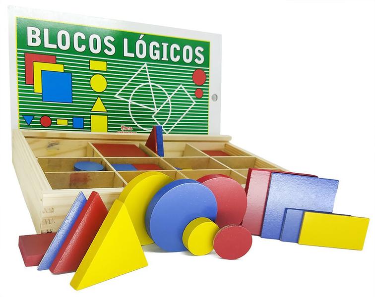 Brinquedo Educativo Blocos Lógicos 0043 Carimbras Imagem de Brinquedo Educativo Blocos Lógicos 0043 Carimbras
