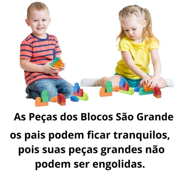 Brinquedo Educativo Blocos Montar Encaixar Bebe Grande 40pçs Criança Infantil Monta Monta fácil encaixe - Dismat Imagem de Brinquedo Educativo Blocos Montar Encaixar Bebe Grande 40pçs Criança Infantil Monta Monta fácil encaixe