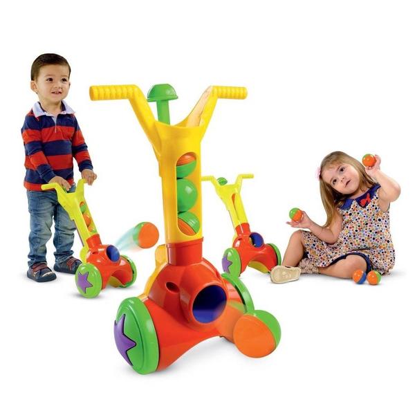 Brinquedo Educativo Boom Ball Infantil Lança Bolinhas Divertido - Dismat Imagem de Brinquedo Educativo Boom Ball Infantil Lança Bolinhas Divertido