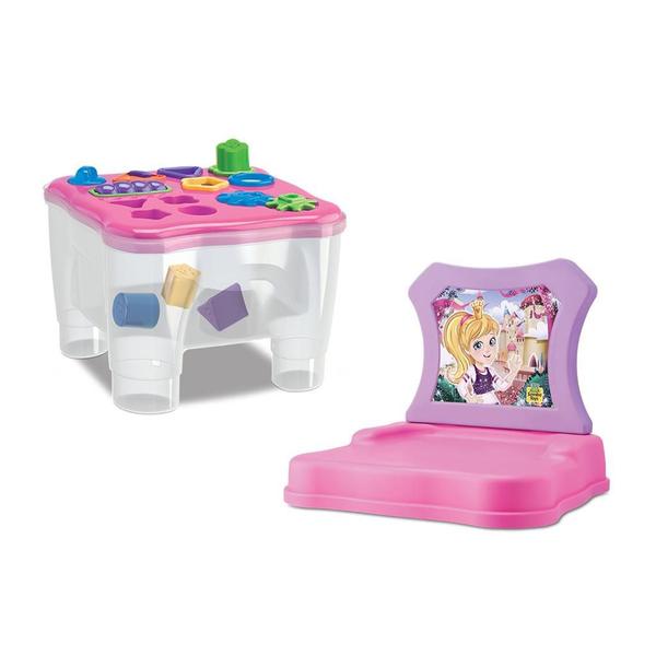 Imagem de Brinquedo Educativo Cadeirinha Infantil Menina Atividades