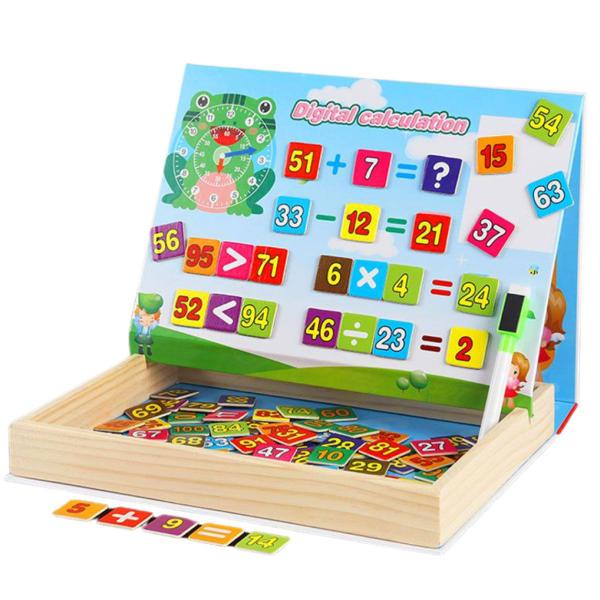 Imagem de Brinquedo Educativo Caixa Lousa Magnetica Numeros 108 Peças