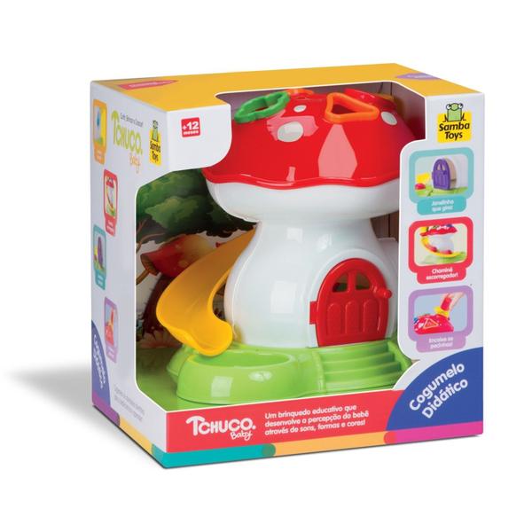 Imagem de Brinquedo Educativo Cogumelo Didático - Samba Toys