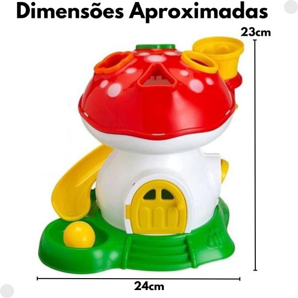 Imagem de Brinquedo Educativo Cogumelo Didático Tchuco Baby 0217 - Samba Toys