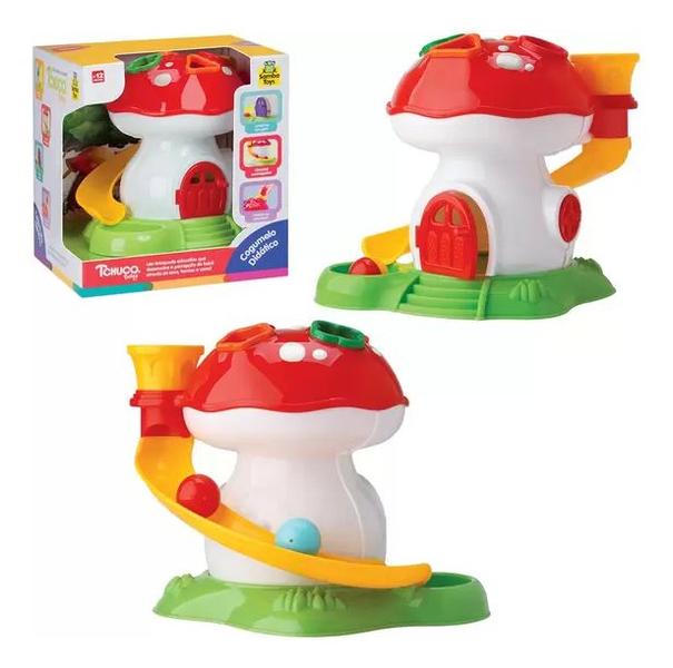 Imagem de Brinquedo Educativo Cogumelo Didatico Tchuco Baby 14cm 0217