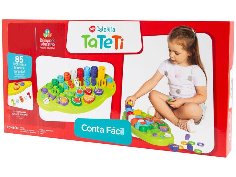 Imagem de Brinquedo Educativo Conta Fácil Tateti 85 Peças